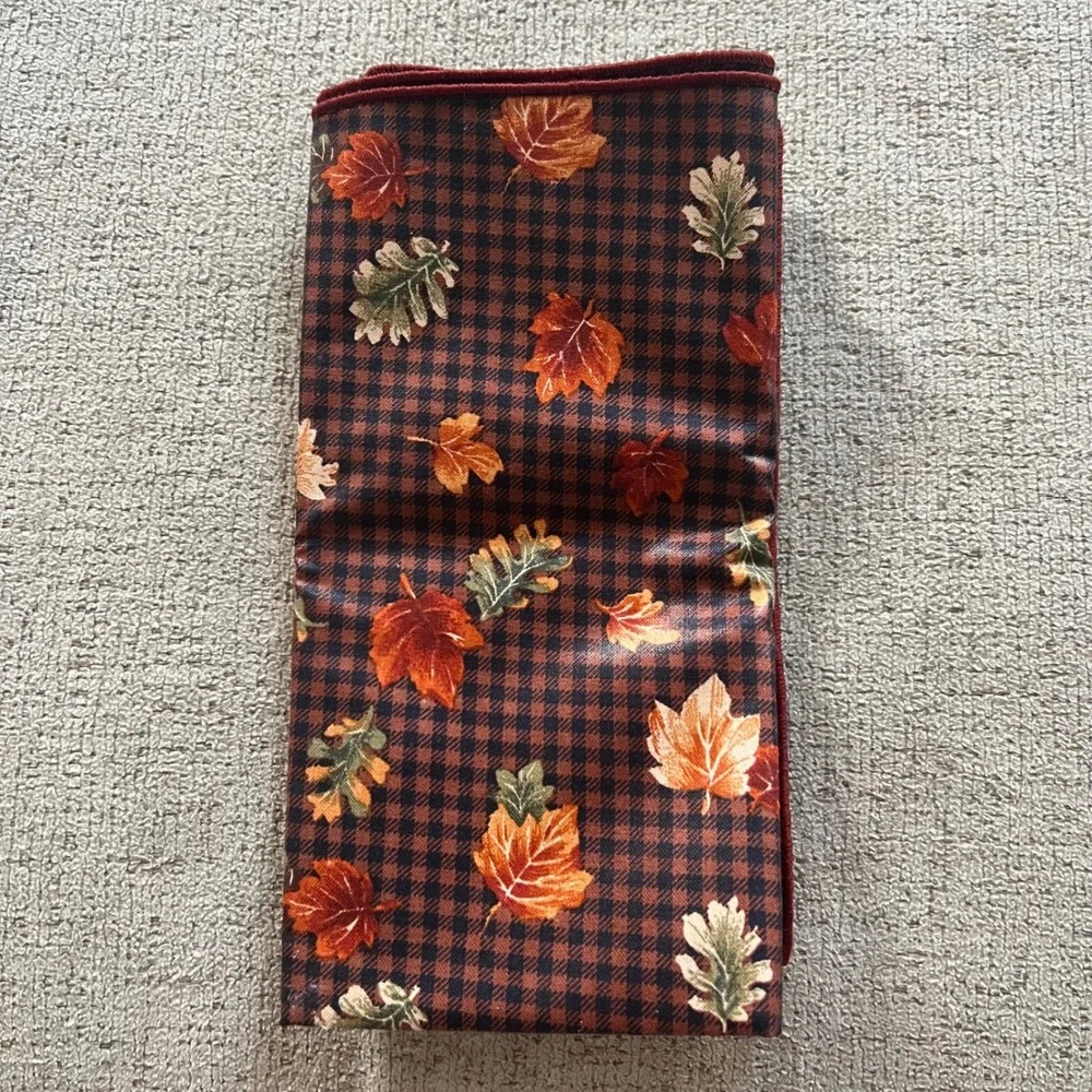 Longaberger Vintage Lot 11 Cloth Napkins Liners Floral Plaid Holiday Autumn